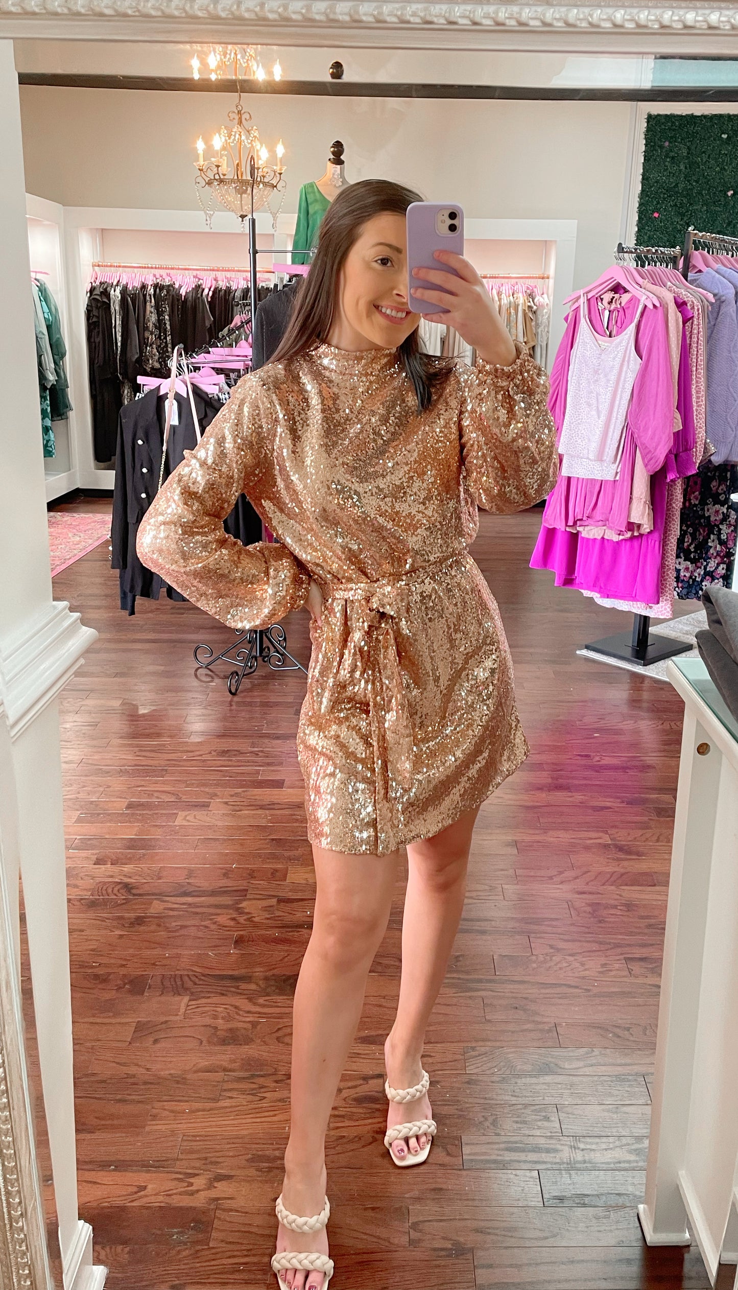 Shining Star Sequin Mini Dress