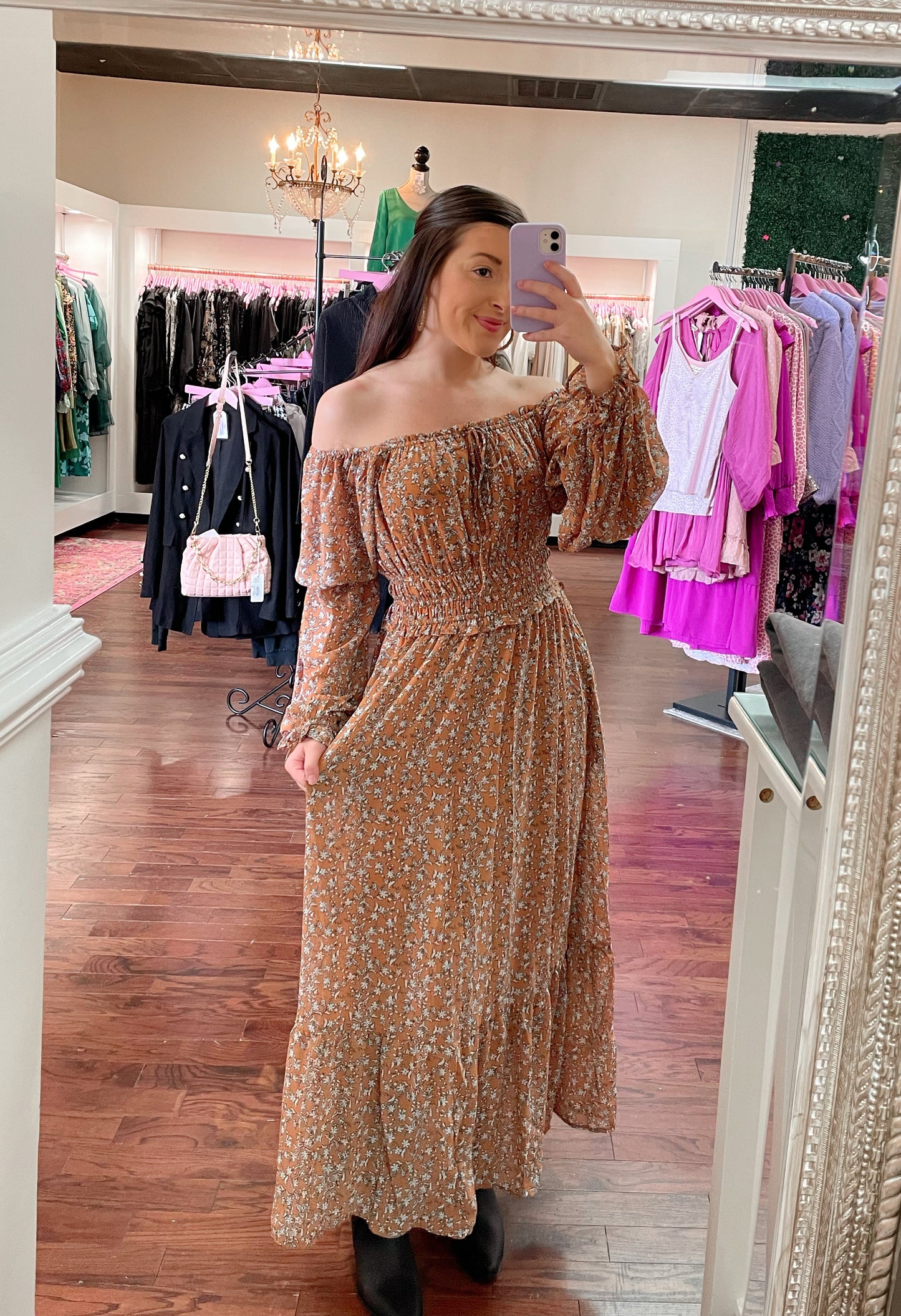 Ditsy Floral Midi Dress